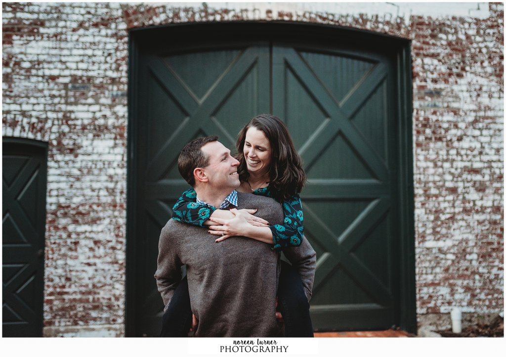 New Hope engagement session with the happy couple to be married at River House at Odette's in 2020