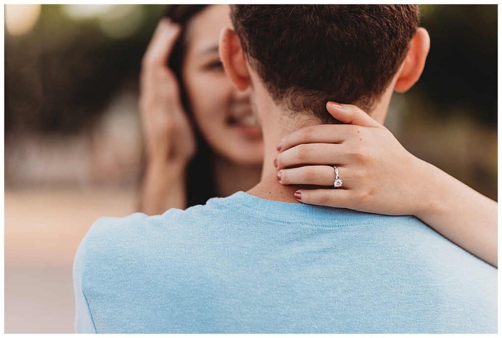 Delaware River Waterfront engagement session in the summer by Noreen Turner Photography