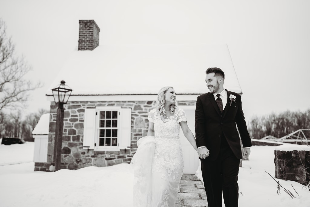 Winter wedding at a private residence by Noreen Turner Photography